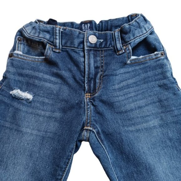 🛍️❤️Kids GAP  Regular Stretch Slim Fit Distressed Jeans🛍️❤️   Size 7 - Picture 5 of 11